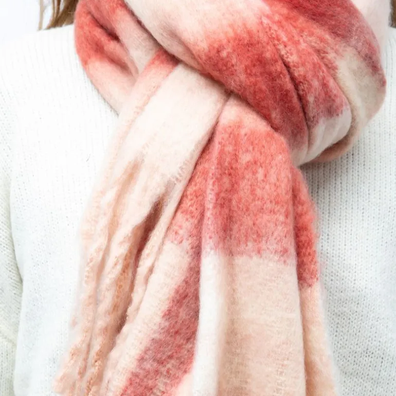 Echarpe douce à carreaux 50x170 cm Mixte MANOUKIAN