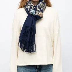 Echarpe douce avec broderie 70x185cm Femme GERARD PASQUIER