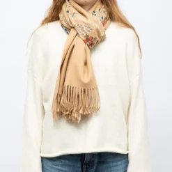 Echarpe douce avec broderie 70x185cm Femme GERARD PASQUIER