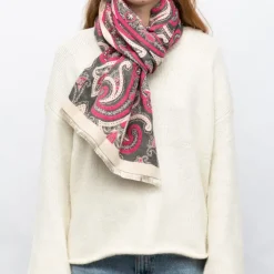 Echarpe imprimé cachemire 90x180cm Femme GERARD PASQUIER