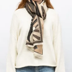 Echarpe imprimé paysage jaquard 90x180cm Femme GERARD PASQUIER