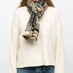 Echarpe imprimee manoukian jaquard 90x180cm Femme MANOUKIAN