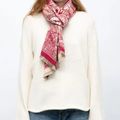 Echarpe imprimee manoukian jaquard 90x180cm Femme MANOUKIAN