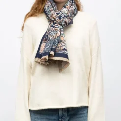 Echarpe imprimee manoukian jaquard 90x180cm Femme MANOUKIAN