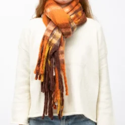 Echarpe motif carreaux 50x170cm Mixte MANOUKIAN