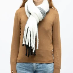 Echarpe noir blanc 50 x 190cm gp hh 252661 Femme GERARD PASQUIER