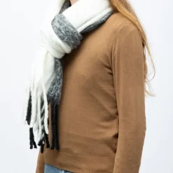 Echarpe noir blanc 50 x 190cm gp hh 252661 Femme GERARD PASQUIER