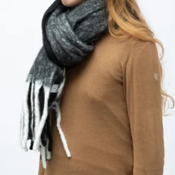 Echarpe noir blanc 50 x 190cm gp hh 252661 Femme GERARD PASQUIER