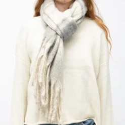 Echarpe épaisse 50x200cm à rayures Mixte MANOUKIAN