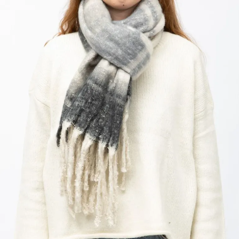 Echarpe épaisse 50x200cm à rayures Mixte MANOUKIAN