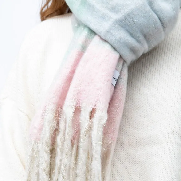 Echarpe épaisse 50x200cm à rayures Mixte MANOUKIAN