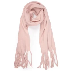 Echarpe unie à franges laine 50x200 cm Femme GERARD PASQUIER