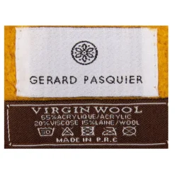 Echarpe unie à franges laine 50x200 cm Femme GERARD PASQUIER