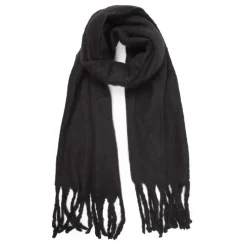 Echarpe unie à franges laine 50x200 cm Femme GERARD PASQUIER