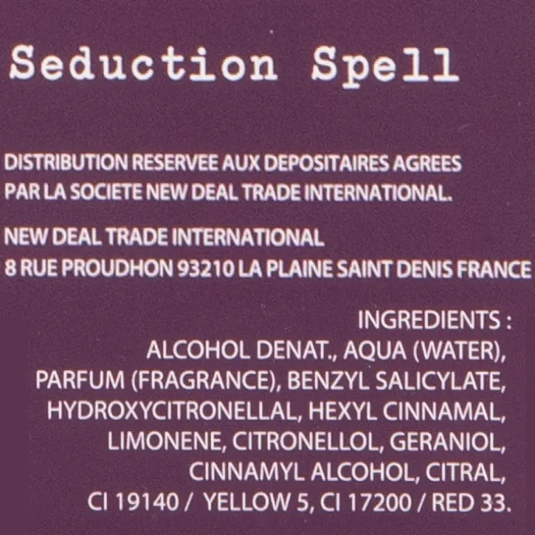 Edp seduction spell vapo 30ml Femme COUP DE COEUR