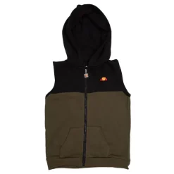 Ensemble kaki 3 pièces gilet jogging et tee shirt manches longues Enfant ELLESSE