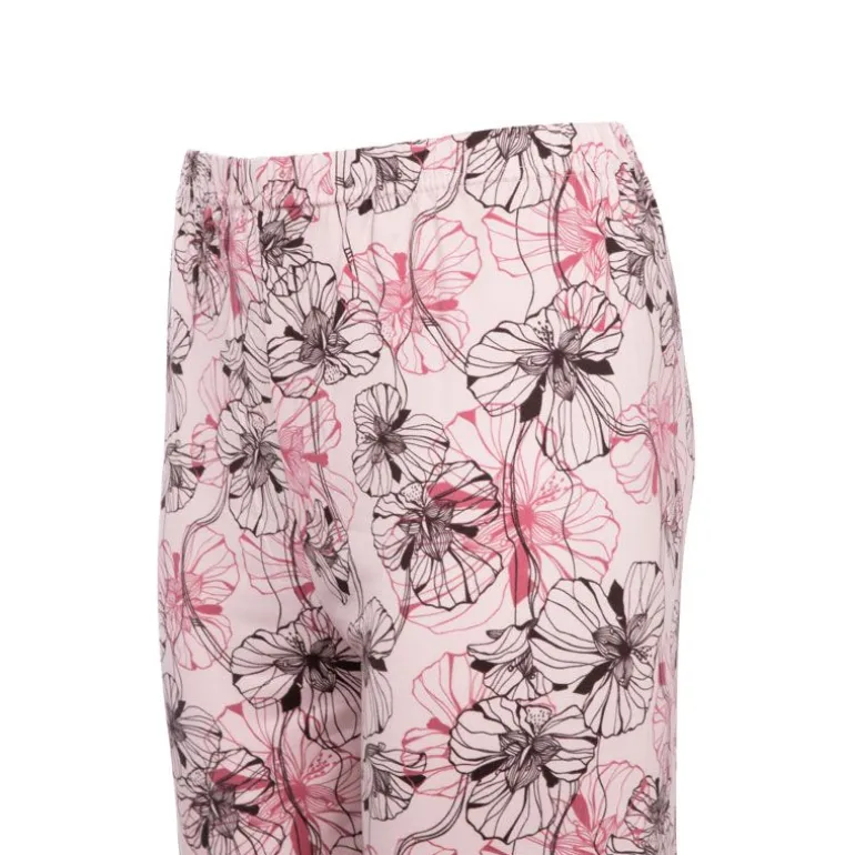 Ensemble pyjama avec liseré coloré bas fleuri Loma femme Femme RODIER