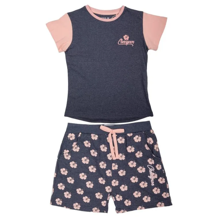 Ensemble tee shirt et short à fleurs Enfant CHEVIGNON