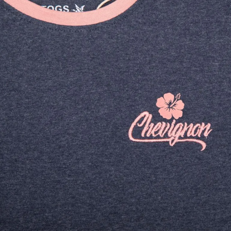 Ensemble tee shirt et short à fleurs Enfant CHEVIGNON