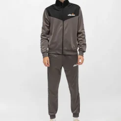 Ensemble veste de sport gris foncé avec bandes noires Homme ELLESSE