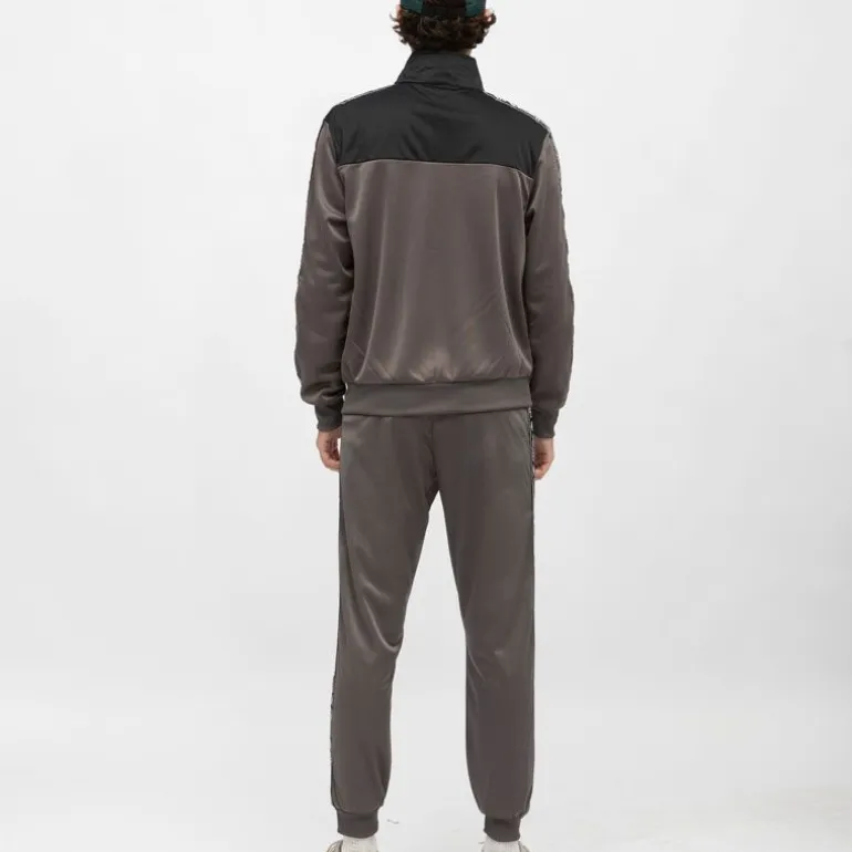 Ensemble veste de sport gris foncé avec bandes noires Homme ELLESSE