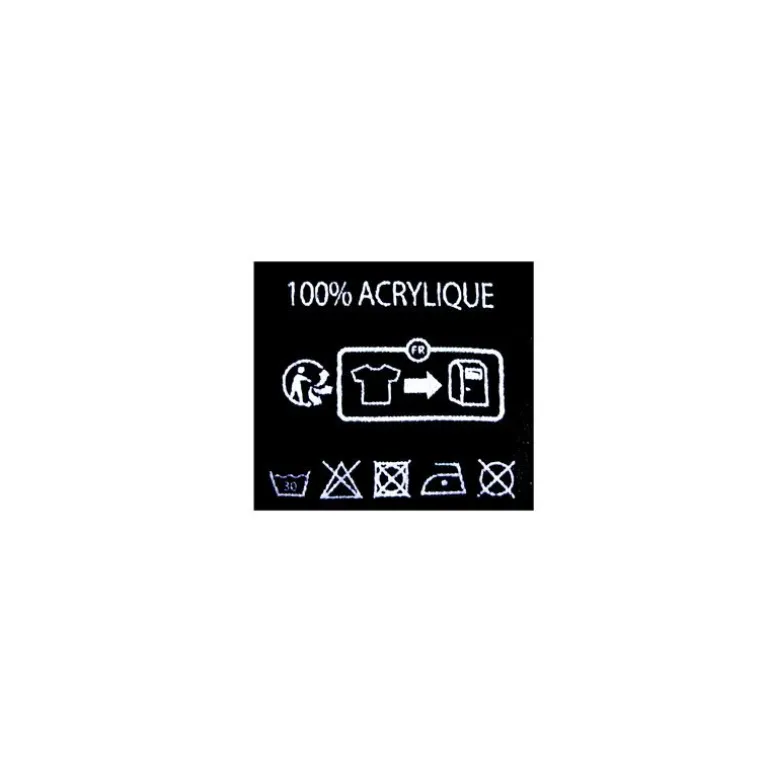 Gants en maille noir à rayures aux poignets Homme KAPORAL