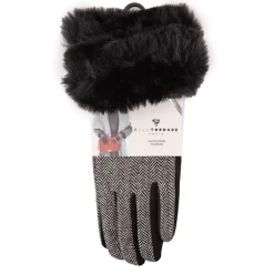 Gants fourrés motif à chevron fin Femme BILL TORNADE