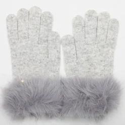 Gants maille avec fausse fourrure Femme GERARD PASQUIER