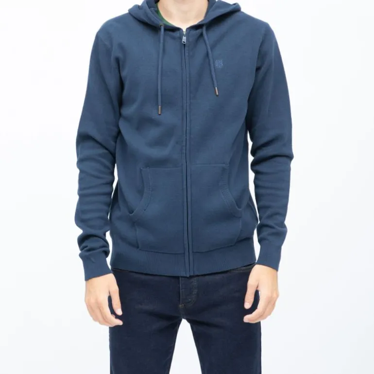 Gilet capuche milano zippé coton Homme BILL TORNADE