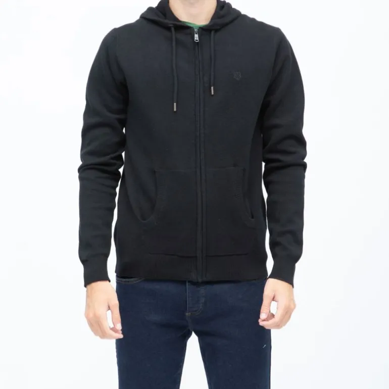 Gilet capuche milano zippé coton Homme BILL TORNADE