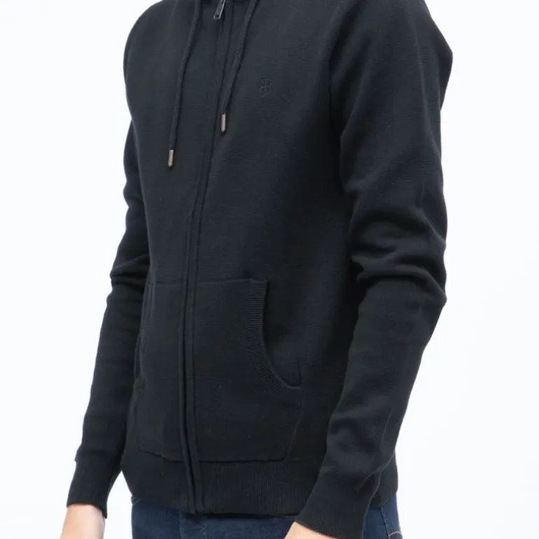 Gilet capuche milano zippé coton Homme BILL TORNADE