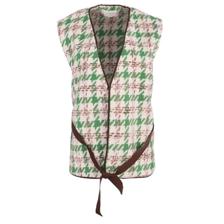 Gilet gifur pied de poule Femme LA PETITE ETOILE