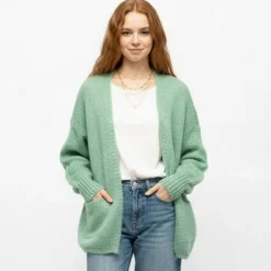 Gilet maille en laine Femme PLEASE