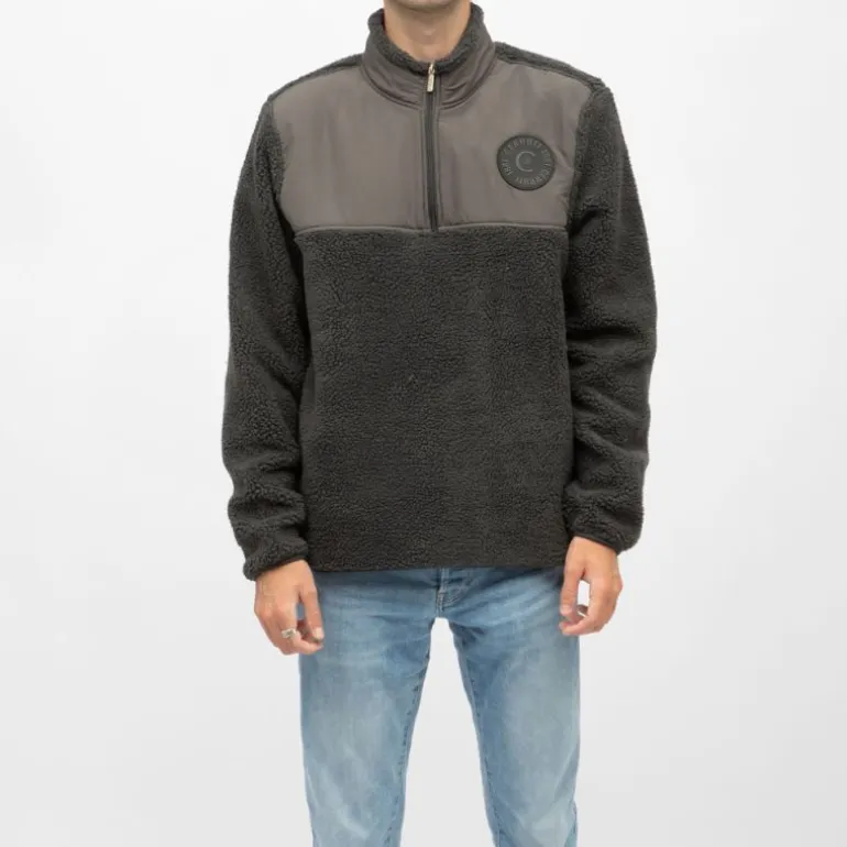 Gilet sherpa frontignan semi zippé Homme CERRUTI