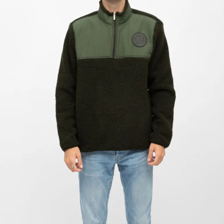 Gilet sherpa frontignan semi zippé Homme CERRUTI