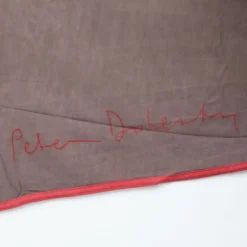 Grande écharpe légère douce 1mx2,50m avec bordure orange corail Mixte THE KOOPLES