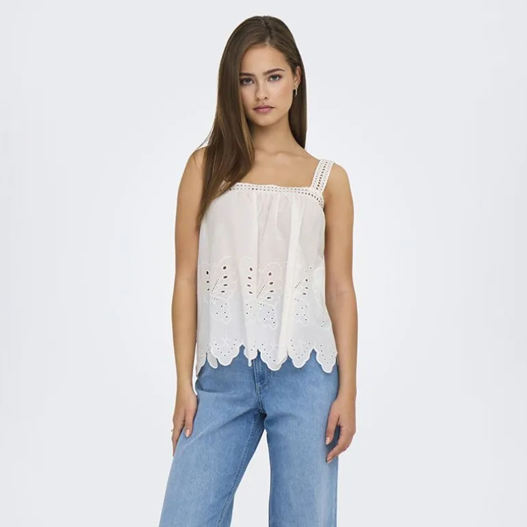 Haut avec broderie anglaise Nomelle black Femme JDY