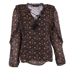 Haut blouse armilla bordeaux imprimée Femme DEELUXE 74