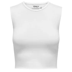 Haut court sans manches col rond Femme ONLY