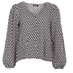 Haut etania graphique noir et blanc Femme DEELUXE 74