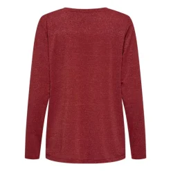 Haut harly pailleté col v regular fit Femme ONLY