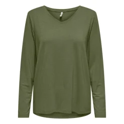 Haut harly pailleté col v regular fit Femme ONLY