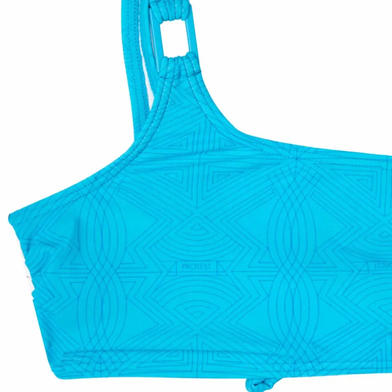 Haut maillot de bain turquoise oneshoulder Femme PROTEST