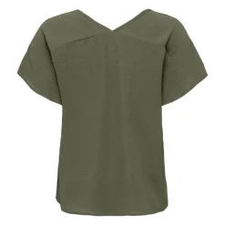 Haut manches courtes à volants uni Femme ONLY