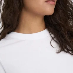 Haut manches courtes Pisa col rond 100% coton cloud dancer Femme JDY