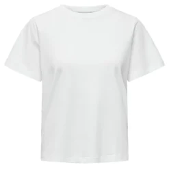 Haut manches courtes Pisa col rond 100% coton cloud dancer Femme JDY