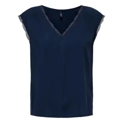 Haut manches courtes selina kalamata col v Femme ONLY