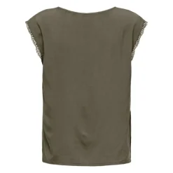 Haut manches courtes selina kalamata col v Femme ONLY