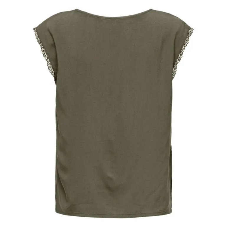 Haut manches courtes selina kalamata col v Femme ONLY