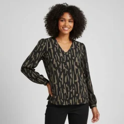 Haut manches longues col v regular fit Divya sanshelle Femme JDY